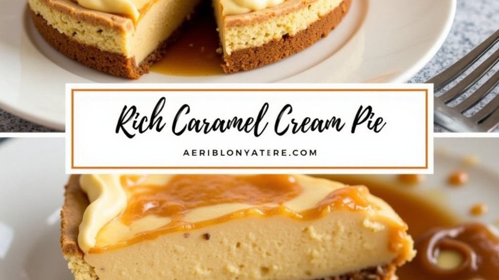 Rich Caramel Cream Pie